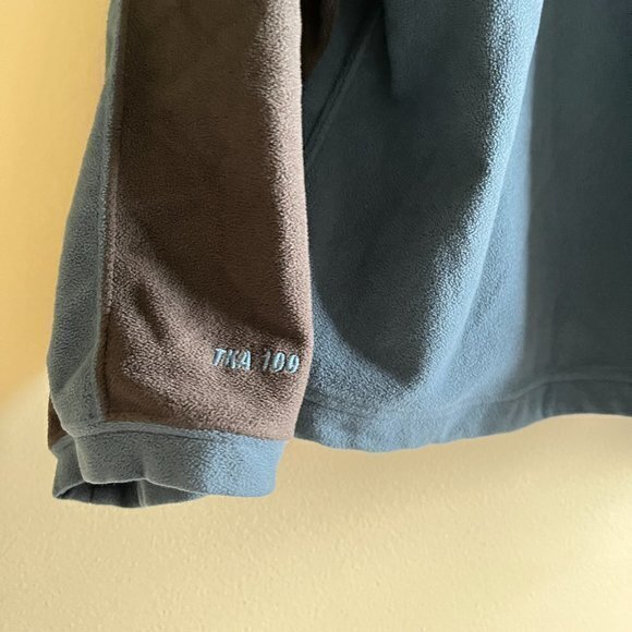 The North Face TKA 100 Micro 1/4 Zip Fleece Pullover Mens Size XL Blue Top A436‎ - Picture 7 of 8